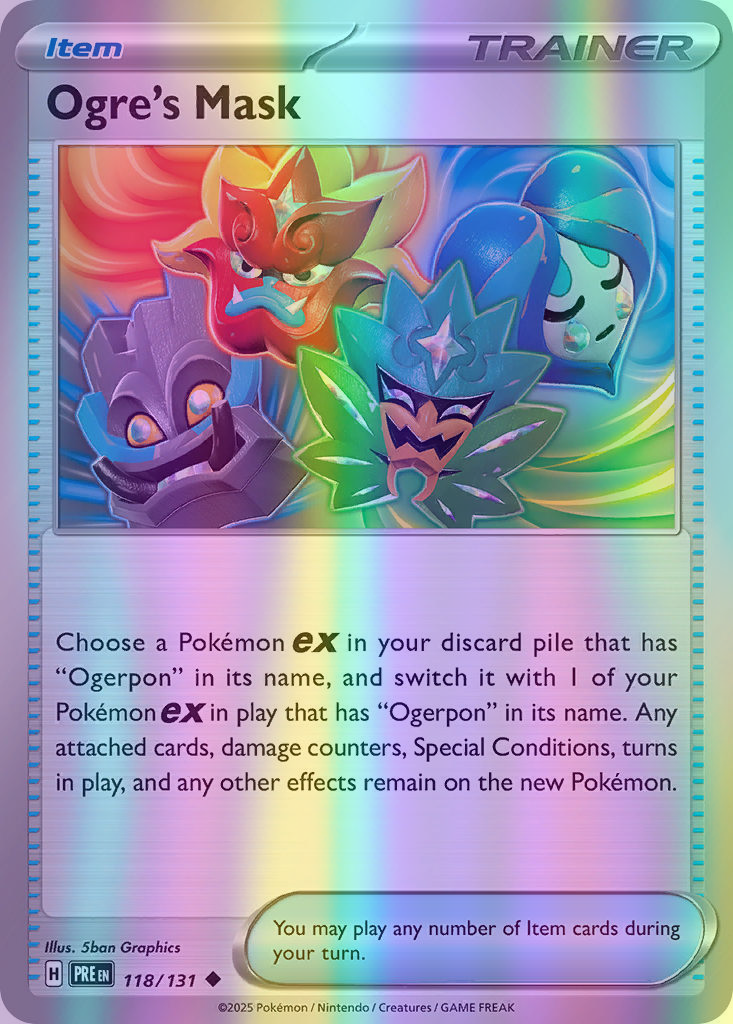 Ogre's Mask - 118/131 (PRE) Uncommon - Near Mint Reverse Holofoil