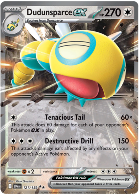 Dudunsparce ex - 121/159 (JTG) Double Rare