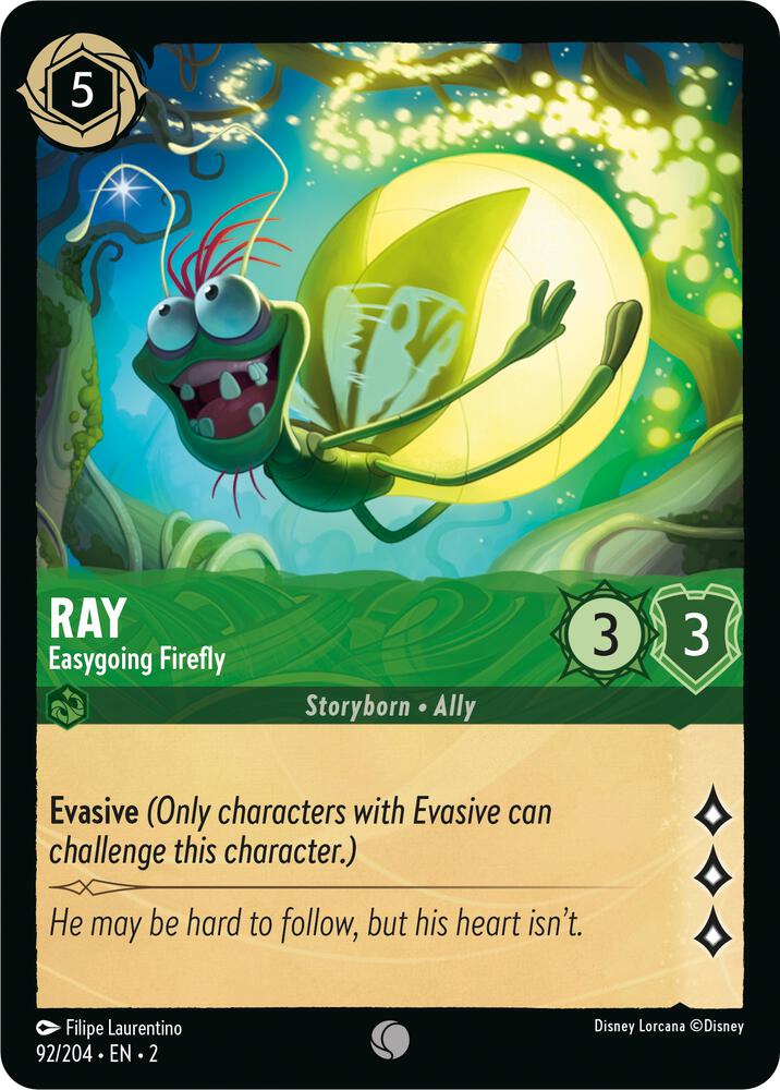 Ray - Easygoing Firefly (Rise of the Floodborn 92/204) Common - Near Mint Cold Foil