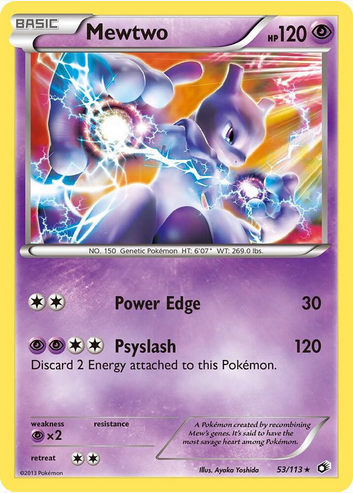 Mewtwo - 53/113 (LTR) Ultra Rare - Near Mint Holofoil