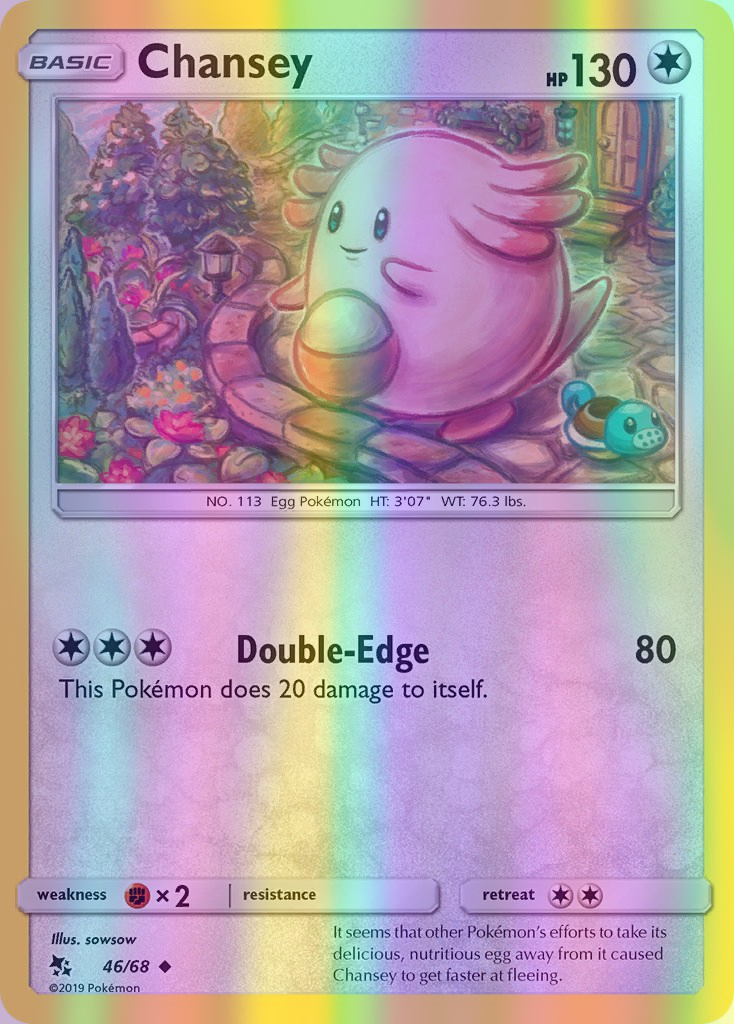 Chansey - 46/68 (HIF) Uncommon - Near Mint Reverse Holofoil