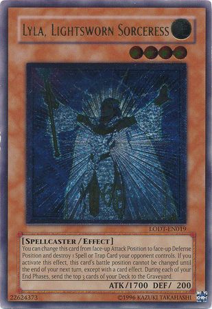 Lyla, Lightsworn Sorceress (LODT-EN019) - Ultimate Rare Moderate Play Unlimited