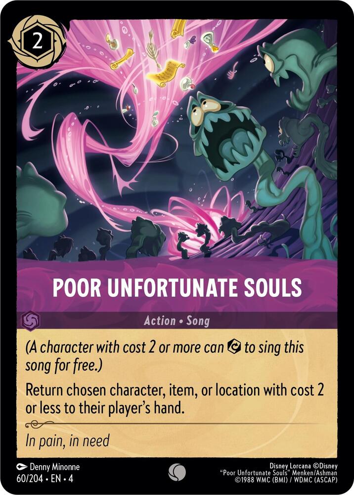 Poor Unfortunate Souls (Ursula's Return 060/204) Common - Near Mint