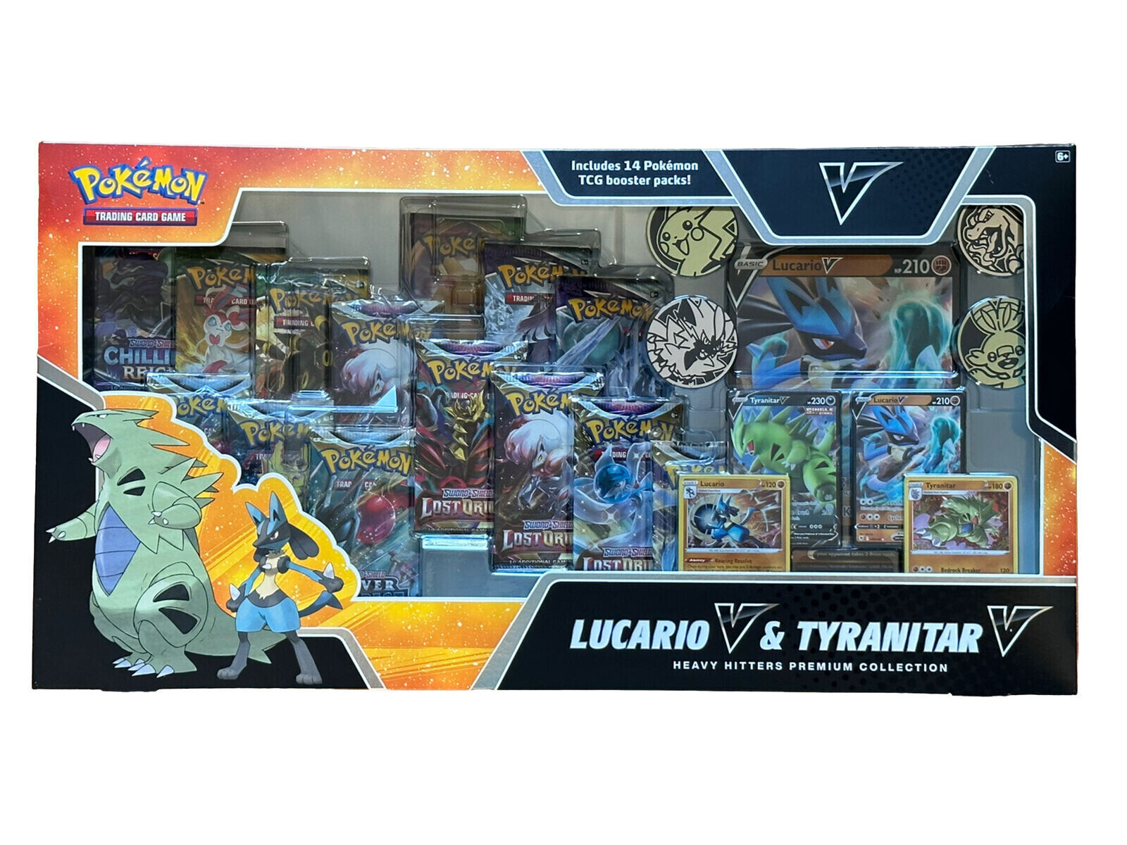 Pokemon TCG: Premium Collection - Lucario V & Tyranitar V Heavy Hitter Pokemon TCG: Premium Collection - Lucario V & Tyranitar V Heavy Hitter