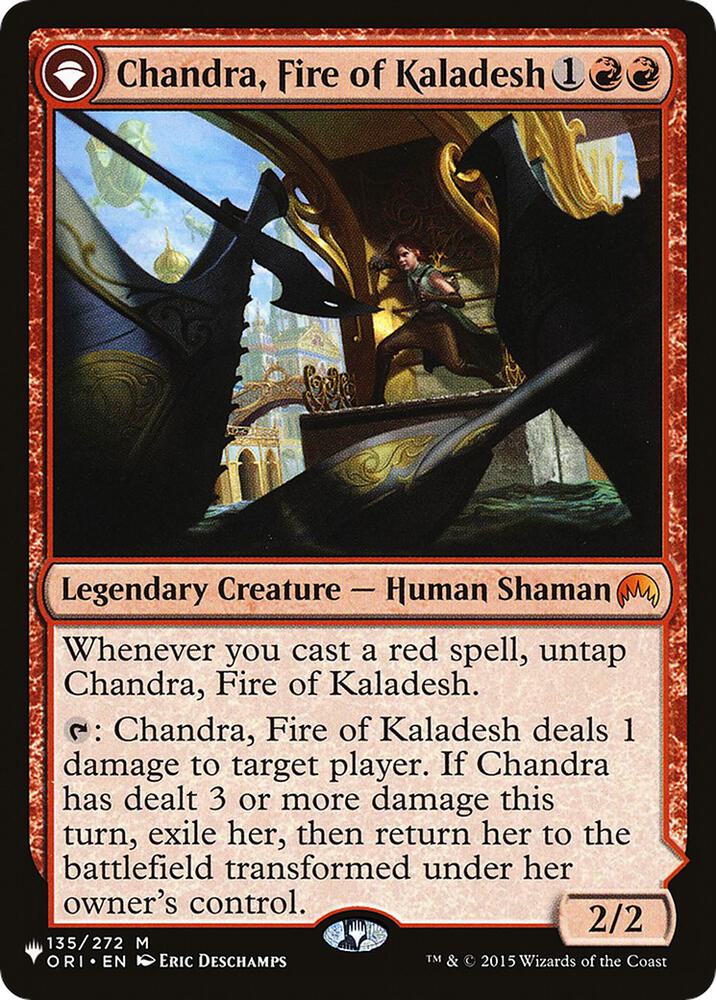 Chandra, Fire of Kaladesh/Chandra, Roaring Flame (ORI-M-LIST)