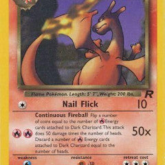 Dark Charizard - 21/82 (TR) Rare - 1st Edition Heavy Play