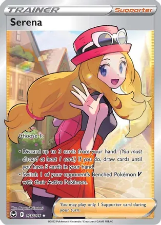 Serena (Full Art) - 193/195 (SWSH12) Ultra Rare - Damaged Holofoil