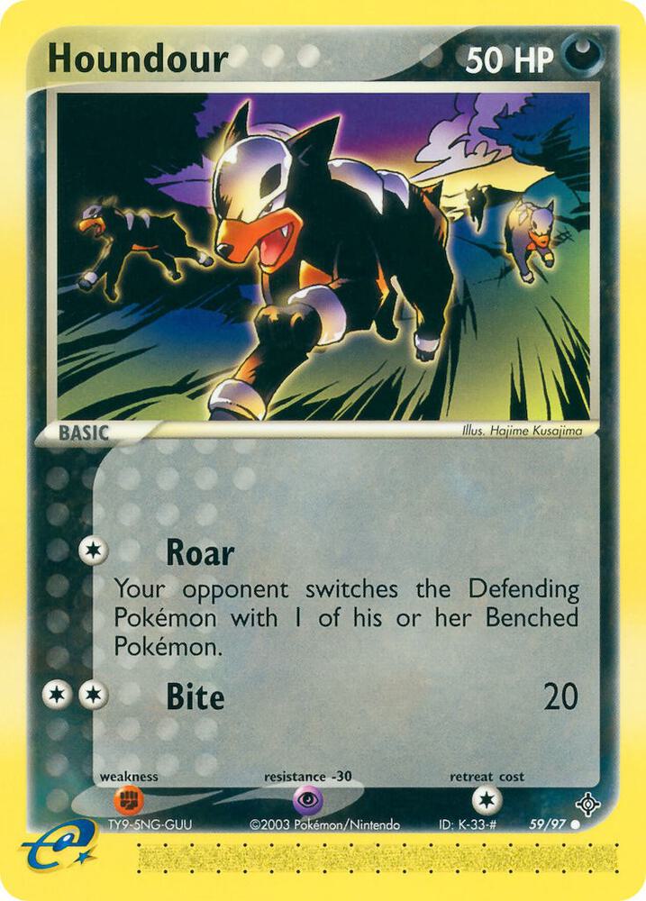 Houndour - 59/97 (DR) Common - Near Mint Reverse Holofoil