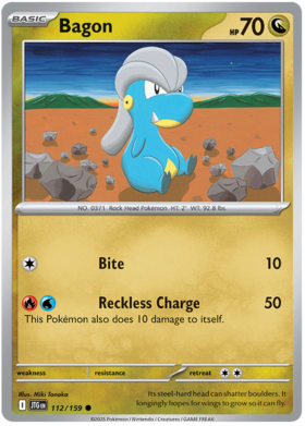 Bagon - 112/159 (JTG) Common