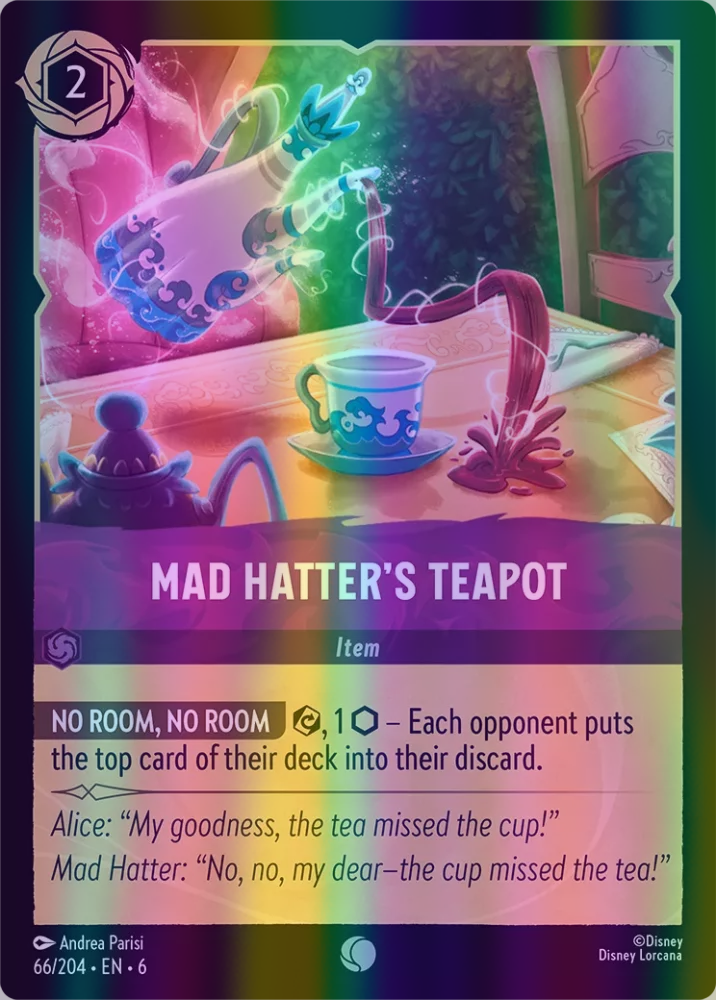 Mad Hatter's Teapot (Azurite Sea 066/204) Common - Near Mint Cold Foil