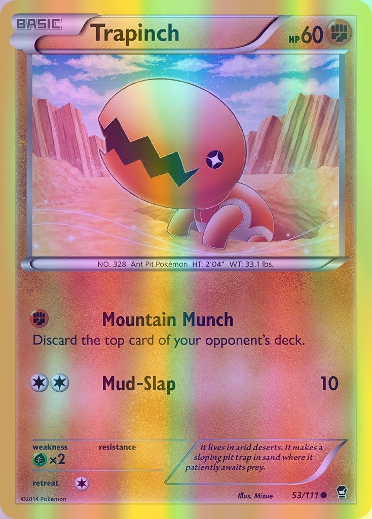 Trapinch - 053/111 (FFI) Common - Near Mint Reverse Holofoil