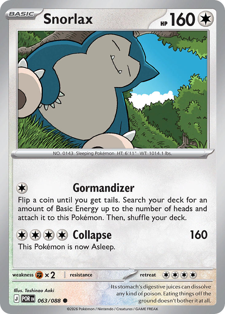 Snorlax - 063/088 (POR) Common