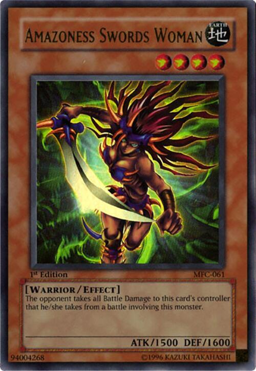 Amazoness Swords Woman (MFC-061) Ultra Rare Heavy Play
