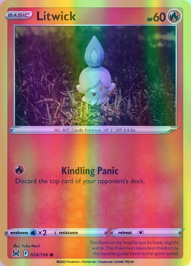 Litwick - 024/196 (SWSH11) Common - Near Mint Reverse Holofoil