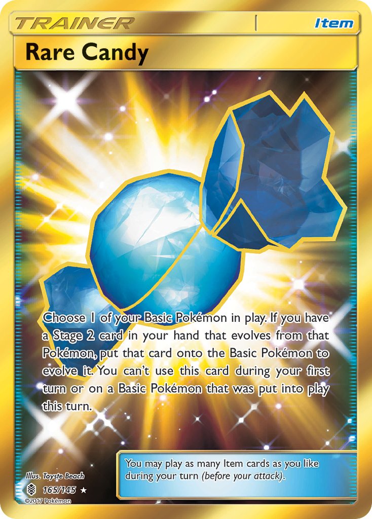 Rare Candy (Secret) - 165/145 (SM:GRI) Secret Rare - Near Mint Holofoil