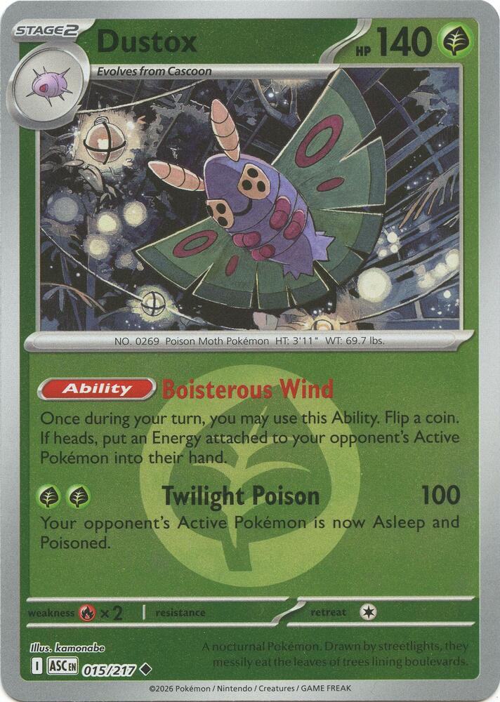 Dustox (Energy Symbol Pattern) - 015/217 (ASC) Uncommon