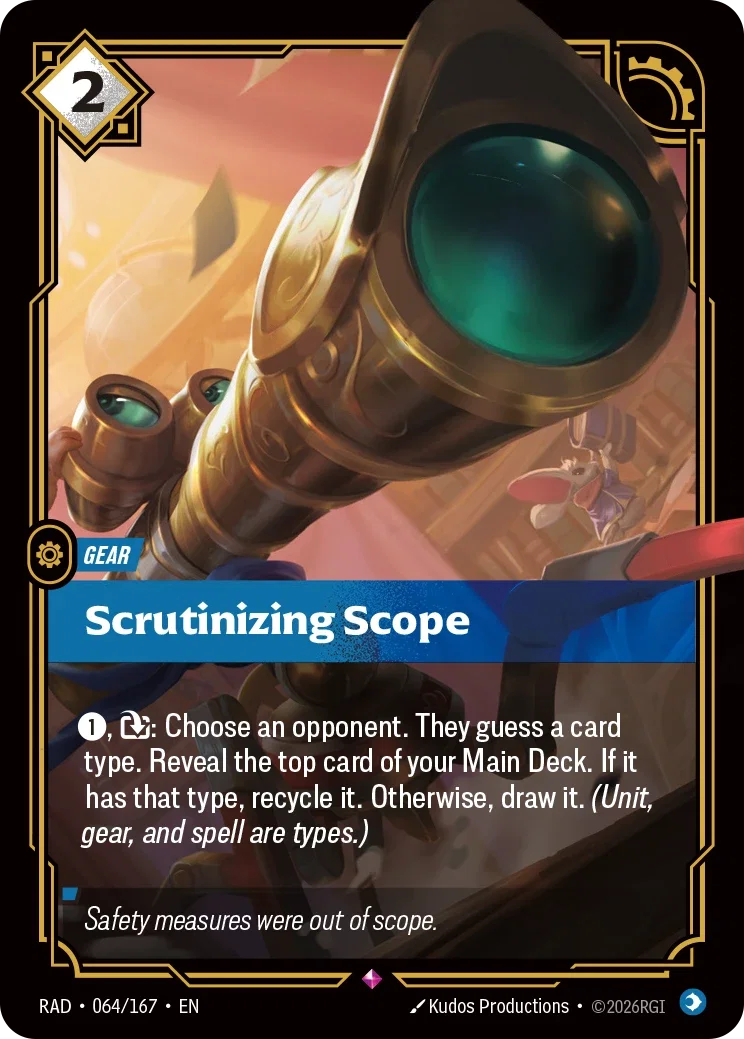 Scrutinizing Scope - 064/167 (RAD) Rare