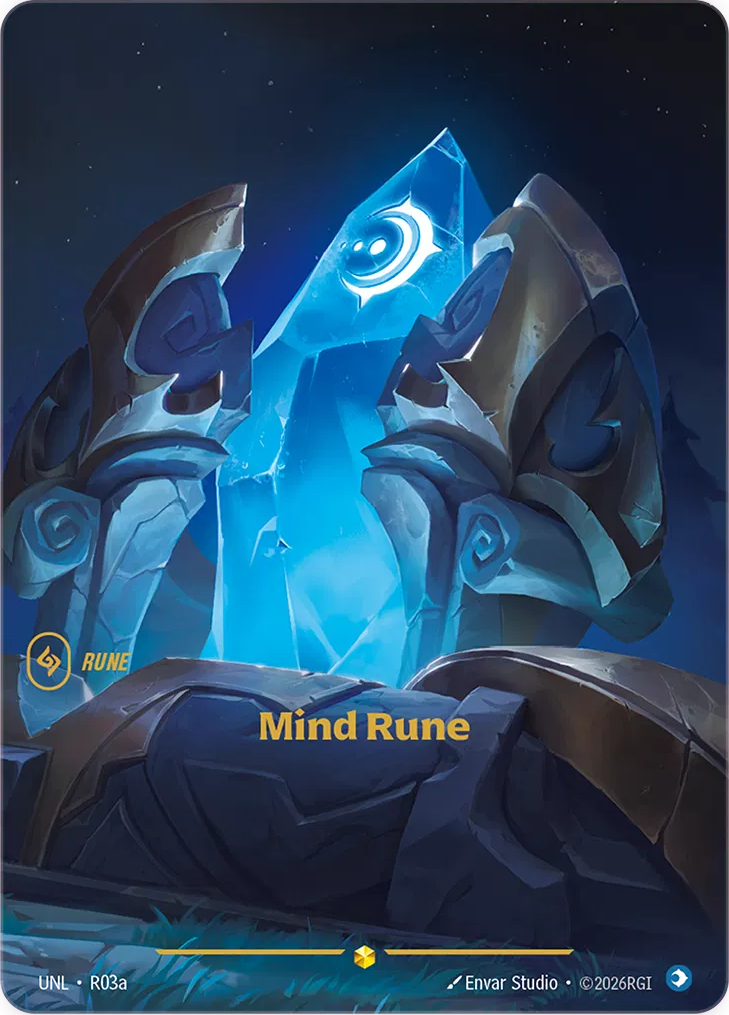 Mind Rune (Alternate Art) - R03a (UNL) Showcase