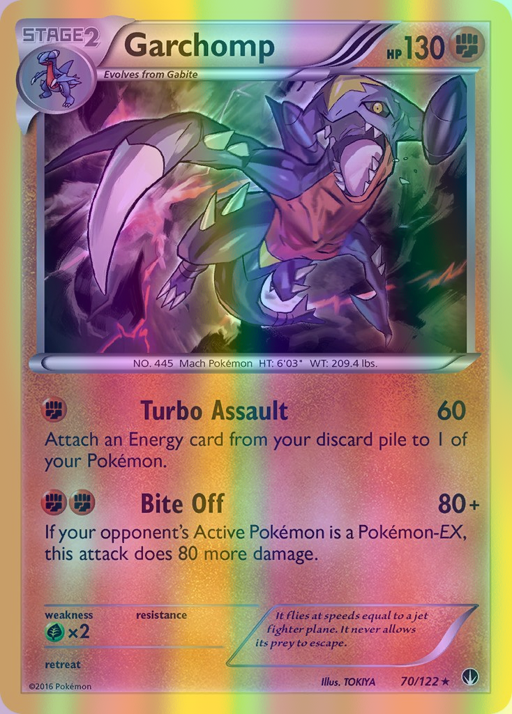 Garchomp - 070/122 (BKP) Holo Rare - Near Mint Reverse Holofoil