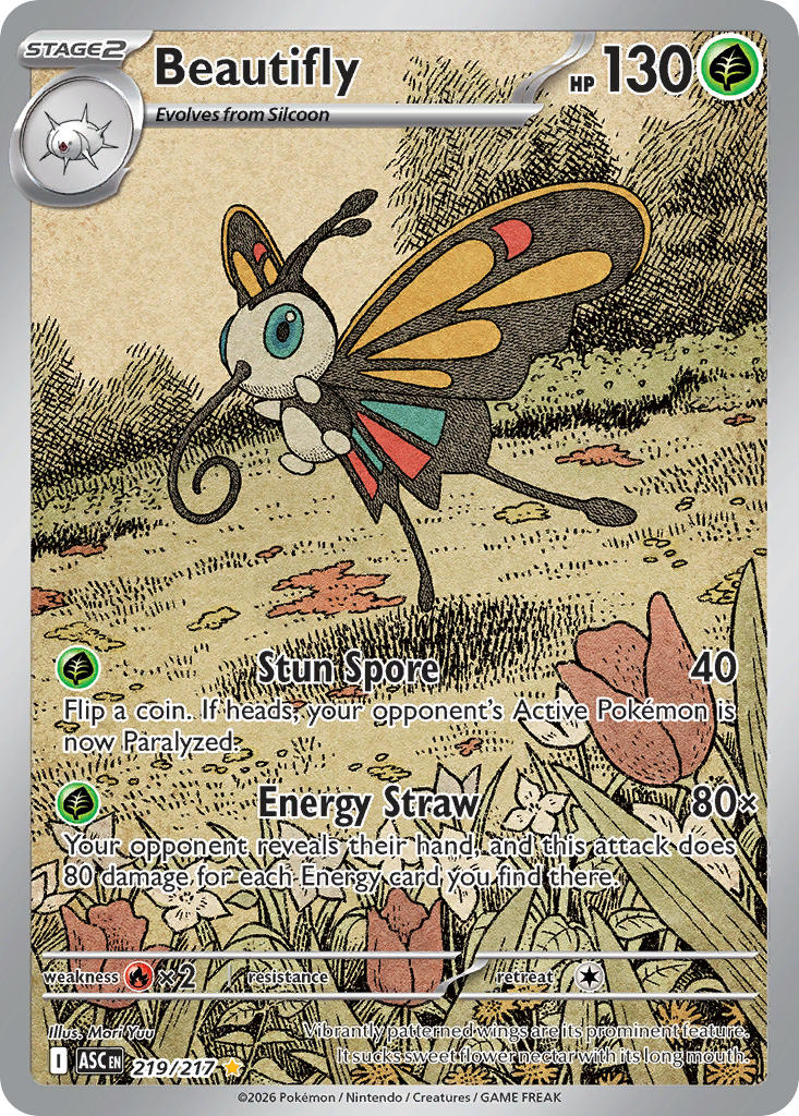 Beautifly - 219/217 (ASC) Illustration Rare