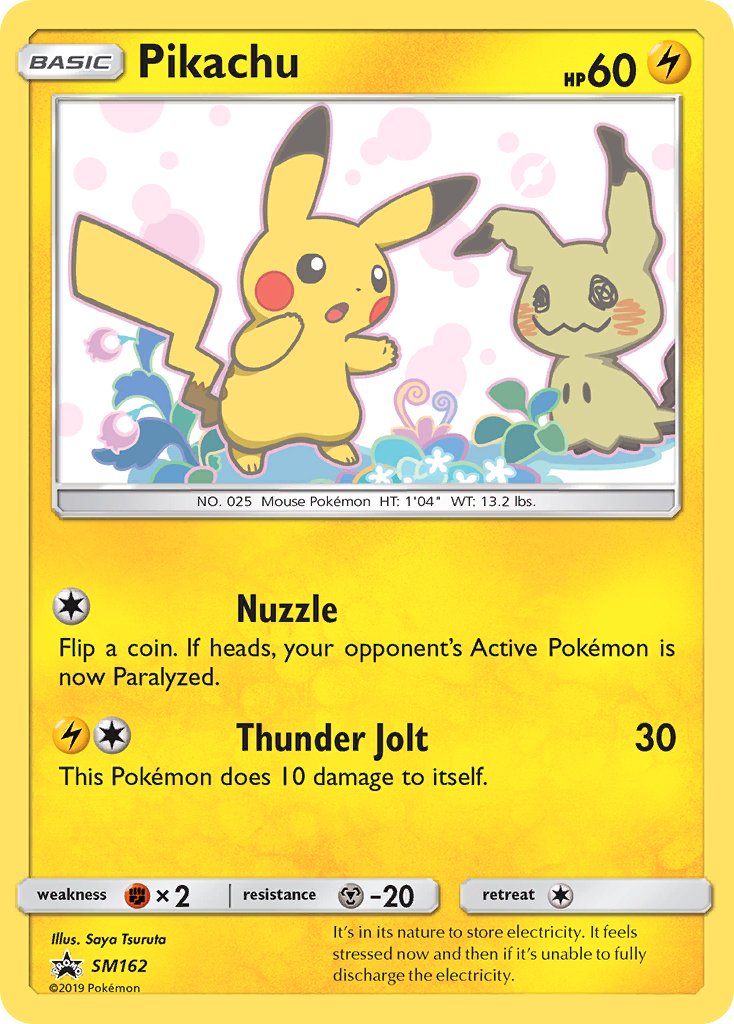 Pikachu - SM162 (SM:PR) Promo - Near Mint Holofoil