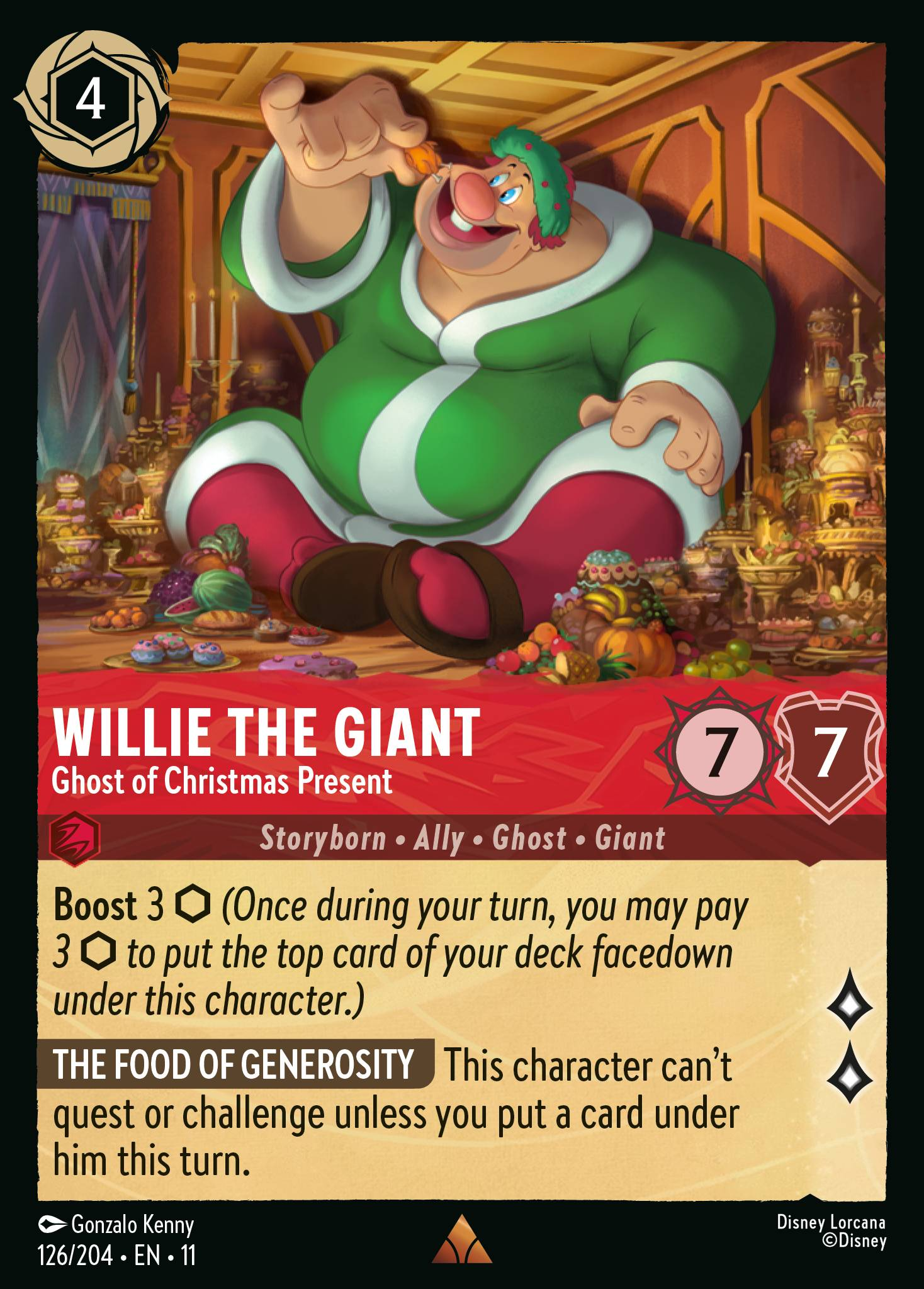Willie the Giant - Ghost of Christmas Present (126/204 - Winterspell) Rare