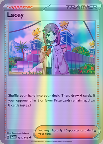 Lacey - 139/142 (SCR) Uncommon - Near Mint Reverse Holo Lacey - 139/142 (SCR) Uncommon - Near Mint Reverse Holo