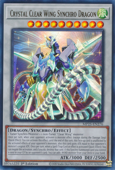 Crystal Clear Wing Synchro Dragon (MP25-EN276)