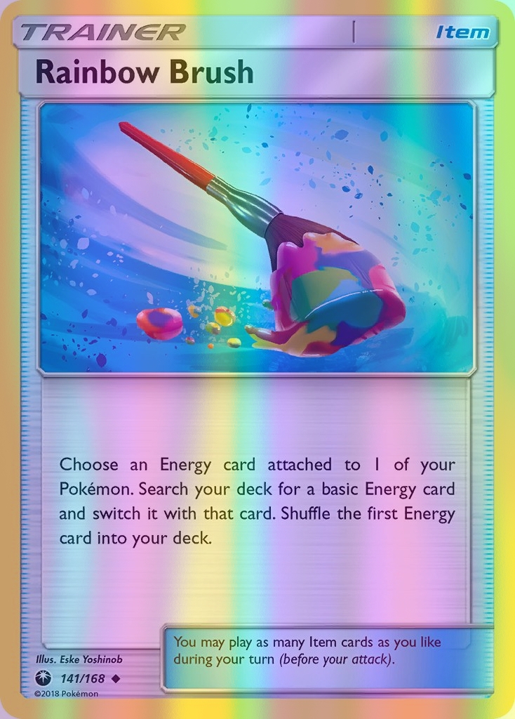 Rainbow Brush - 141/168 (CES) Uncommon - Near Mint Reverse Holofoil