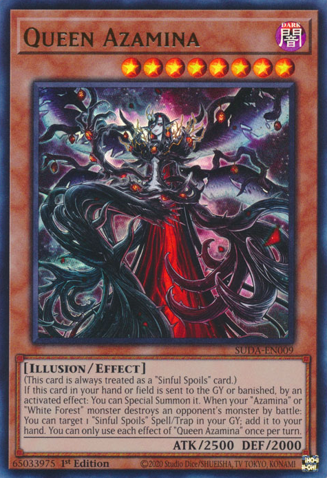 Queen Azamina (SUDA-EN009) Ultra Rare - Near Mint 1st Edition