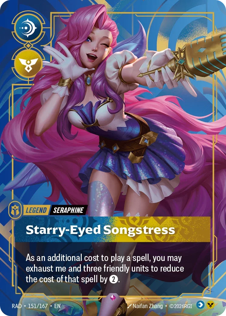 Seraphine, Starry-Eyed Songstress - 151/167 (RAD) Rare