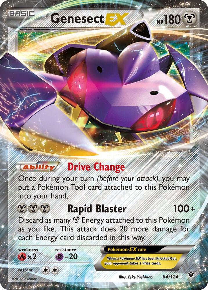 Genesect EX (64/124) Near Mint Holofoil