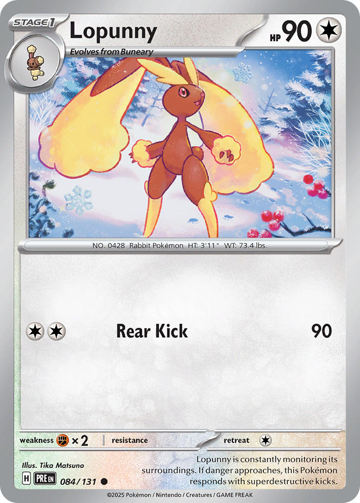 Lopunny - 084/131 (PRE) Common - Near Mint