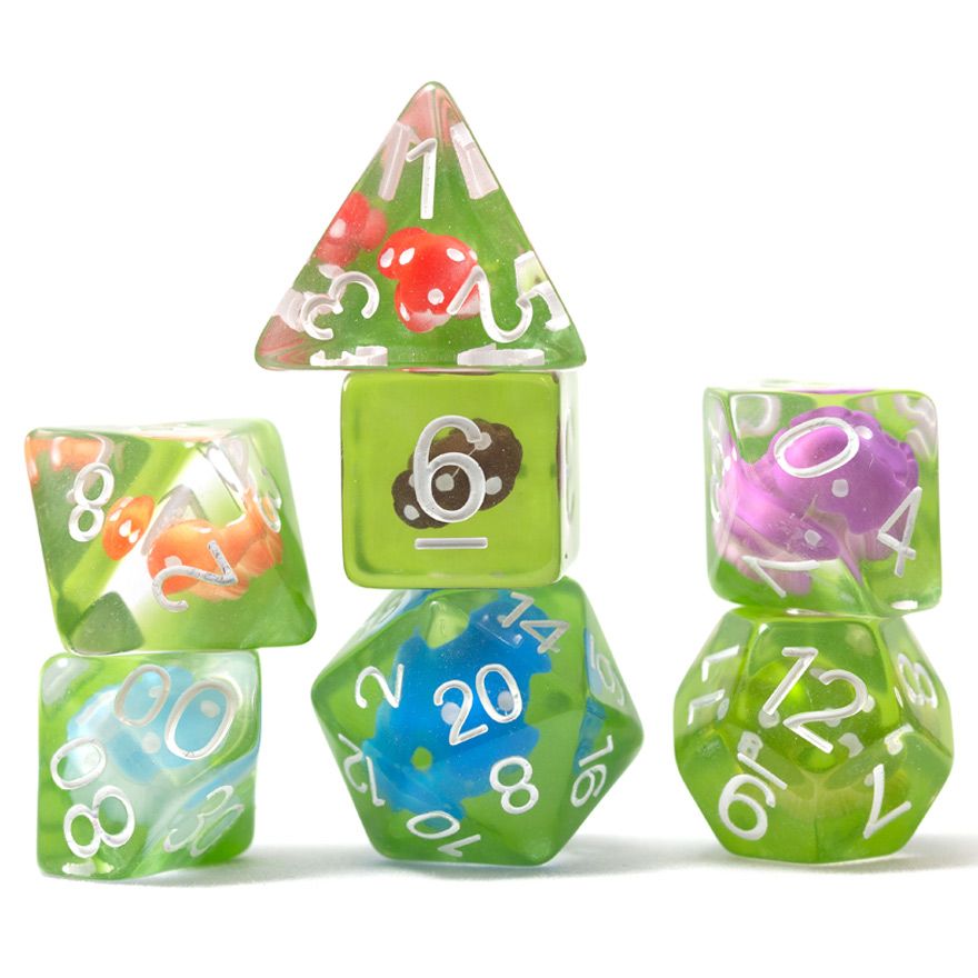 Sirius Dice: Mushroom - Village (7-Poly Set)