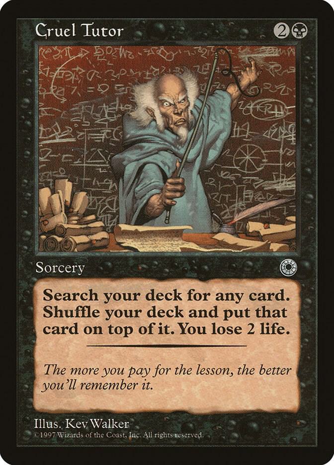 Cruel Tutor (POR-R) Moderate Play