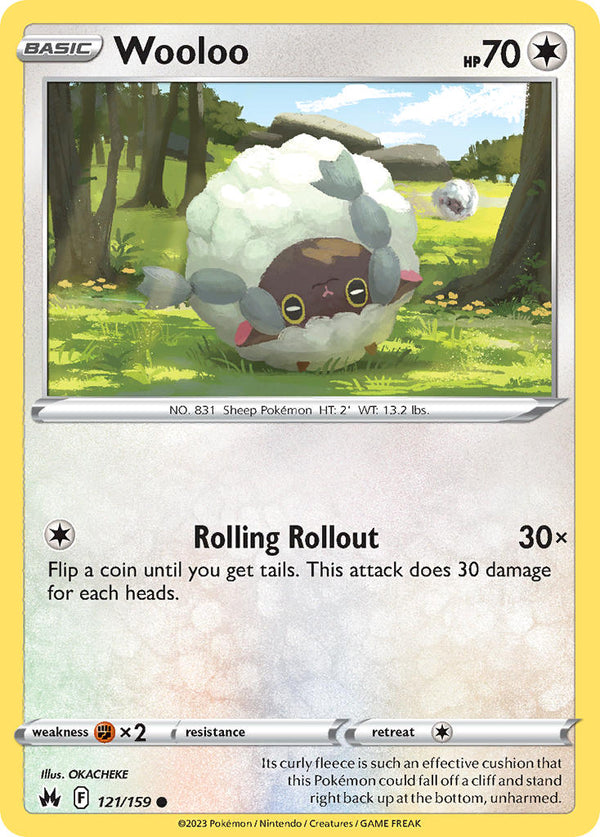 Wooloo - 121/159 (CRZ) Common -  Near Mint