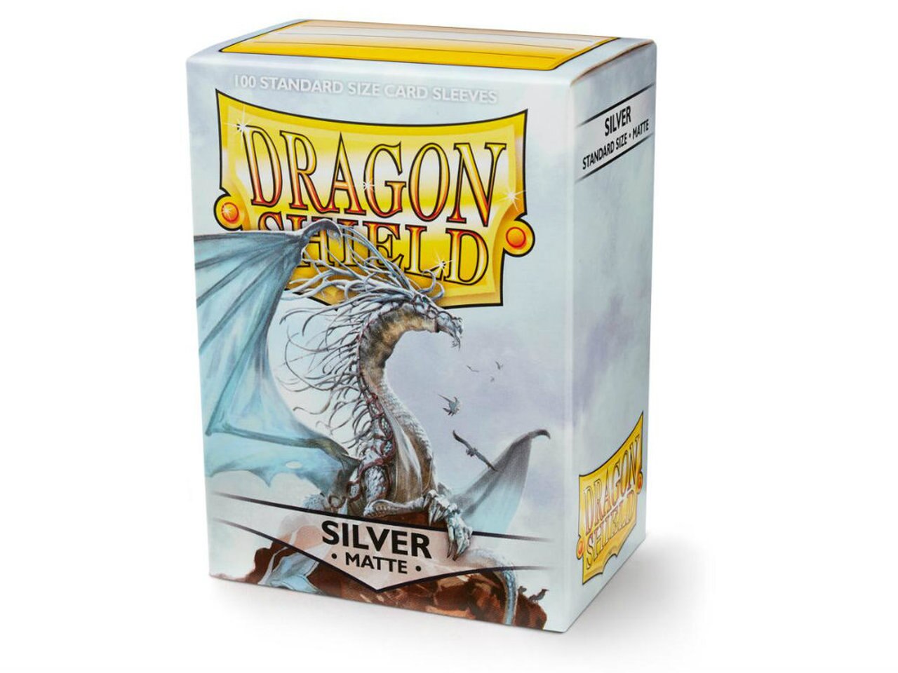 Dragon Shield: Standard - Matte: Silver 100 Count
