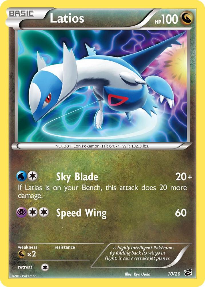 Latios - 10/20 (DRV) Holo Rare - Moderate Play Holofoil