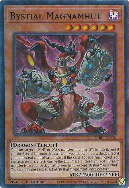 Bystial Magnamhut (DABL-EN006) Super Rare - Near Mint 1st Edition