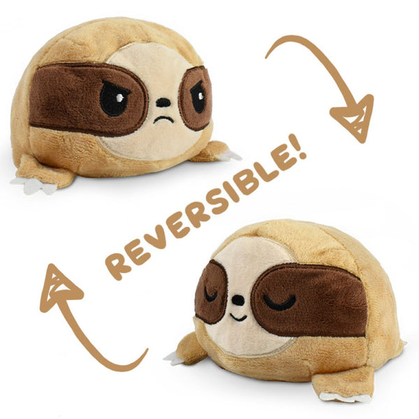 Reversible Mini Plush: Sloth - Brown