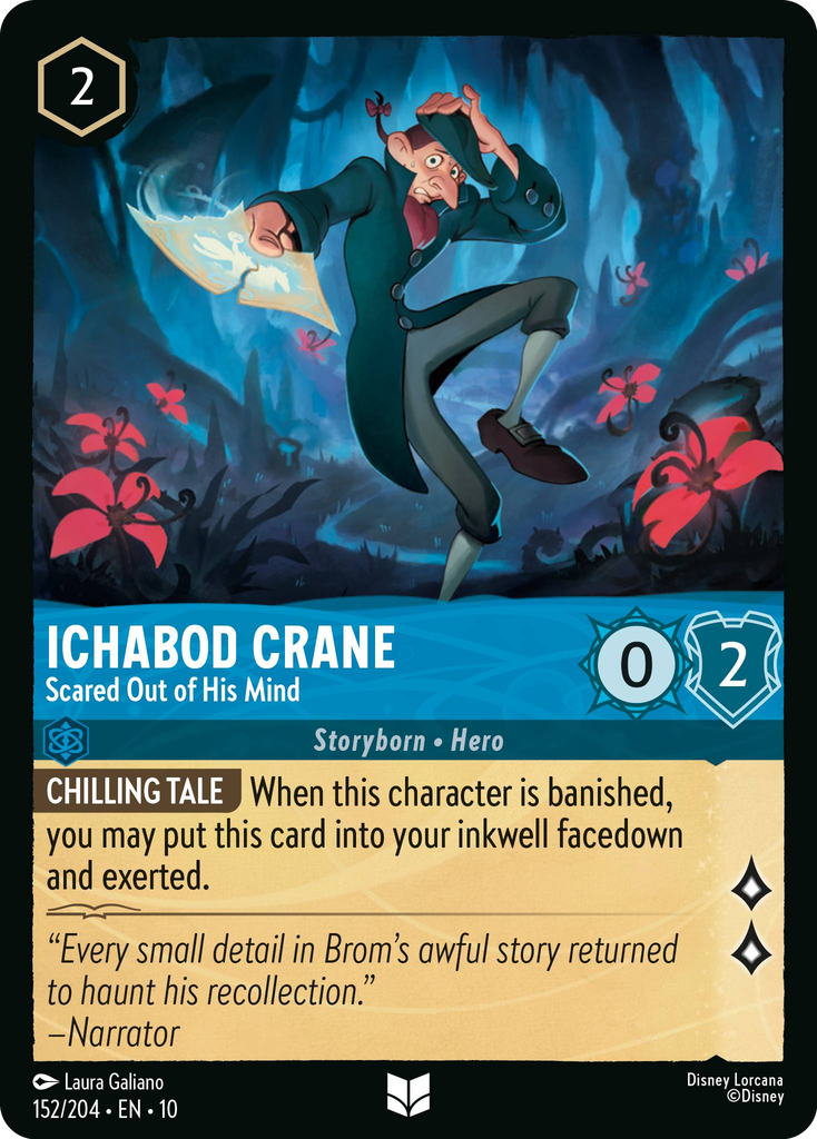 Ichabod Crane - Scared Out of His Mind (152/204 - Whispers in the Well) Uncommon