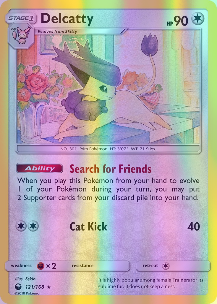 Delcatty - 121/168 (CES) Holo Rare - Near Mint Reverse Holofoil