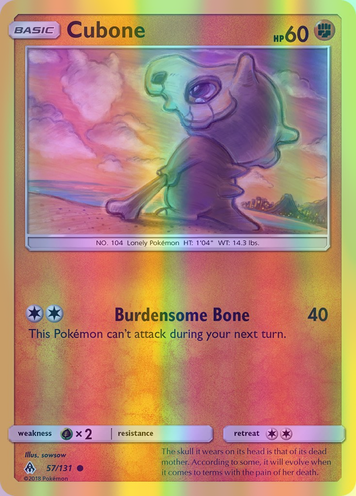 Cubone - 057/131 (FLI) Common - Near Mint Reverse Holofoil