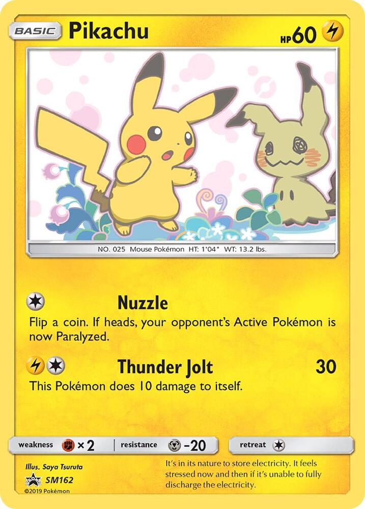 Pikachu - SM162 (SM:PR) Promo - Light Played Holofoil