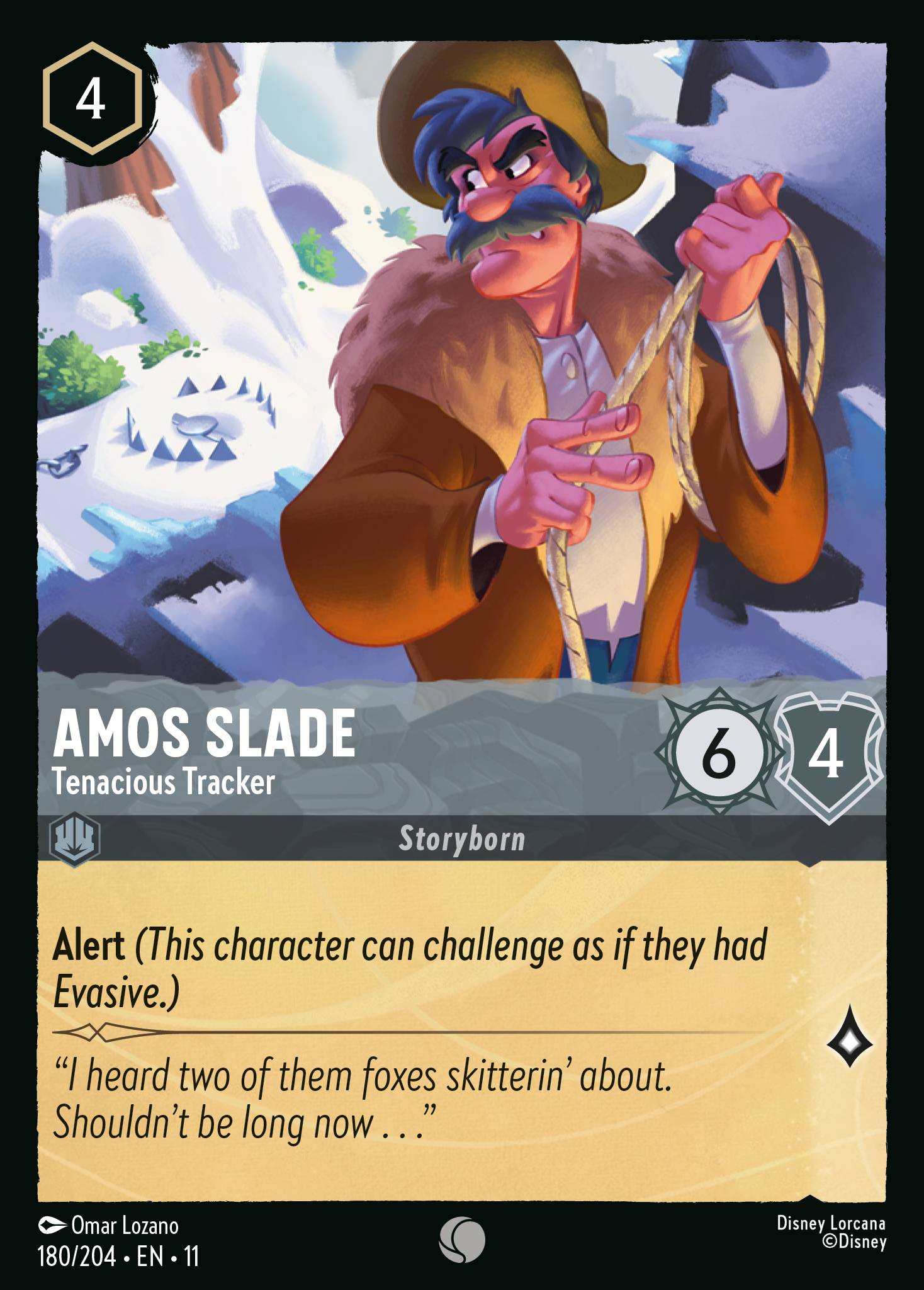 Amos Slade - Tenacious Tracker (180/204 - Winterspell) Common