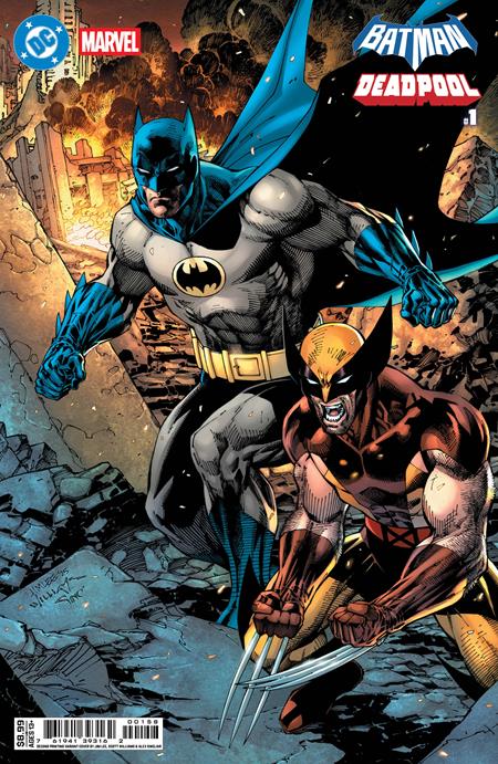 DC MARVEL BATMAN DEADPOOL #1 (ONE SHOT) Second Printing Cvr B Jim Lee & Scott Williams Card Stock Var
