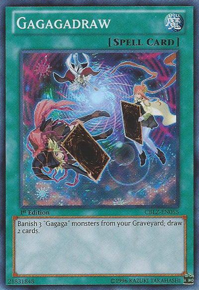 Gagagadraw (CBLZ-EN055) Super Rare - Near Mint 1st Edition
