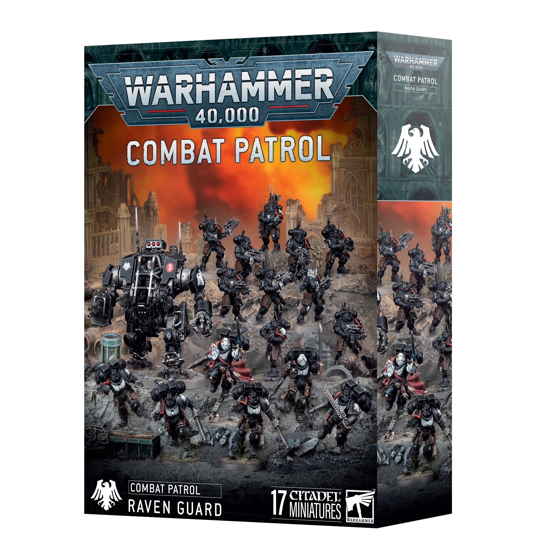 40K: Adeptus Astartes: Raven Guard - Combat Patrol (10th) (21 Miniatures)