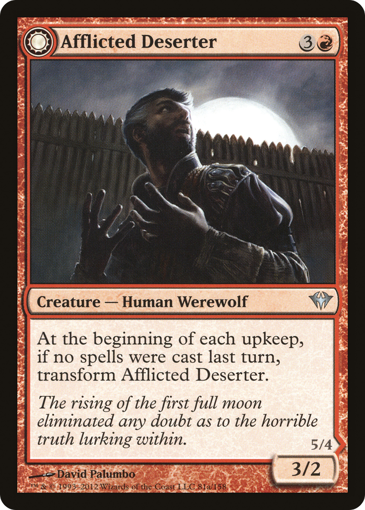 Afflicted Deserter/Werewolf Ransacker (DKA-U-FOIL)
