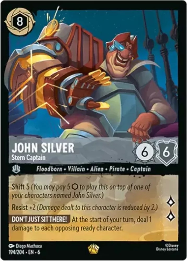 John Silver - Stern Captain (Azurite Sea 194/204) Legendary - Near Mint